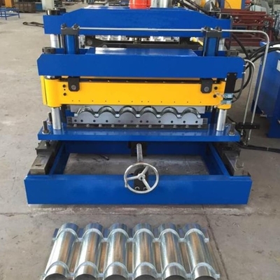 Plc 0.25mm Glazed Roof Tile Roll Forming Machine 3 Phases