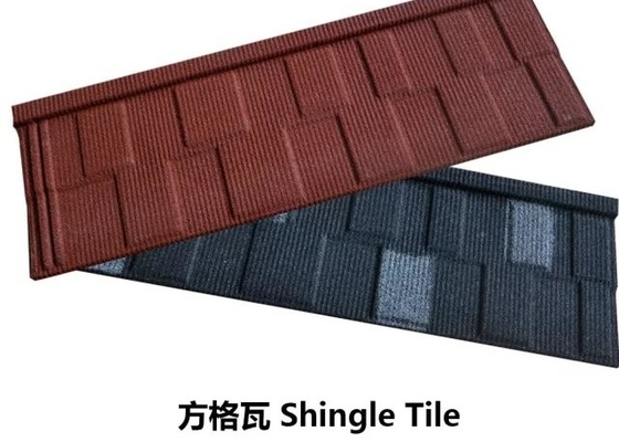 Stone Coated Metal Tile 0.4mm Color Stone Coated Metal Roof Tiles