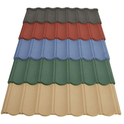 1340mm*420mm Stone Coated Metal Roof Bond Tile For Villa House Roofing