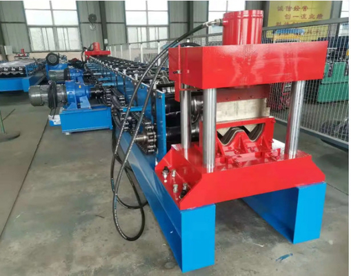 Crash Barrier Highway Guardrail Roll Forming Machine Two Waves