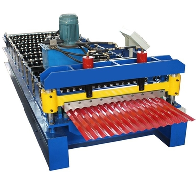 Corrugated Sheet Roll Forming Machine Wave Type With High Accuracy Cutting
