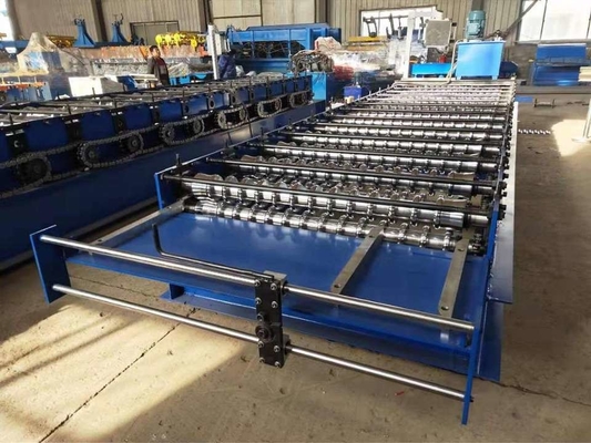 Galvanized Corrugated Roof Roll Forming Machine 0.3 - 0.8mm Thinckness