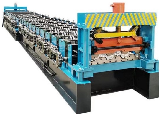 GI Steel Floor Decking Roll Forming Machine For Construction Material