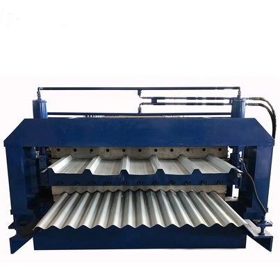380V 60Hz 3Ph Double Layer Roof Roll Forming Machine 840 Trapezoidal And 836