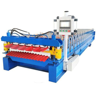 7.5m*1.2m*1.5m Size Trapezoid And Corrugated Roofing Tile Machine For Roofing Industry