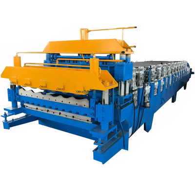 Color Sheet Double Layer Roll Forming Machine Deck Roll Former Energy Efficiency