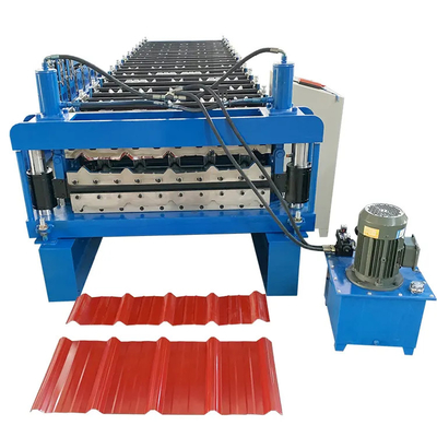 6.5T Double Layer Roll Forming Machine 1000-1200mm Width Any Length Cutting