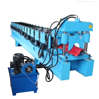 Color Steel Roll Metal Roof Ridge Cap Roll Forming Machine PCL Control