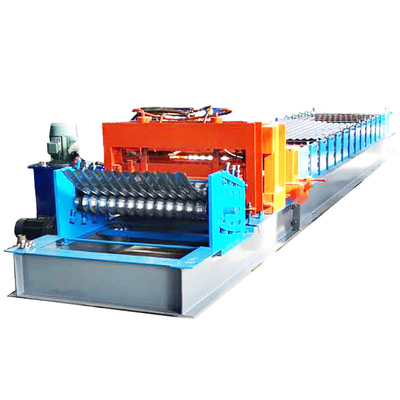 Automatic Curving Metal Grain Sheet Roll Forming Machine For Silo Mill Side Panel