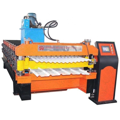 Customizable 380v Roof Roll Forming Machine With 13/14stations Rollers
