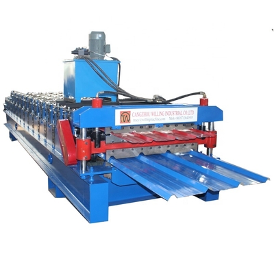 Cold 1000mm Width Roof Roll Forming Machine 380v Voltage 5t Weight