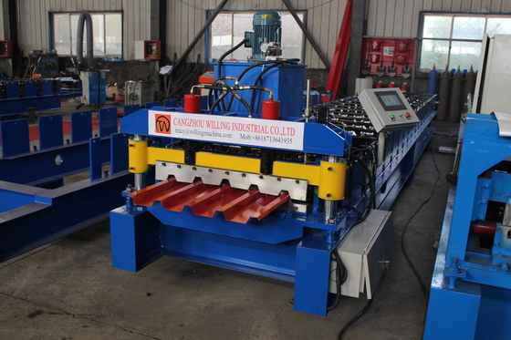Hydraulic Cutting 400mm Double Layer Roll Forming Machine High Speed