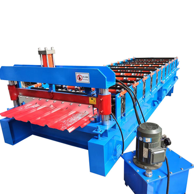 840mm Trapezoid Type Tile Forming Machine Hydraulic Cutting