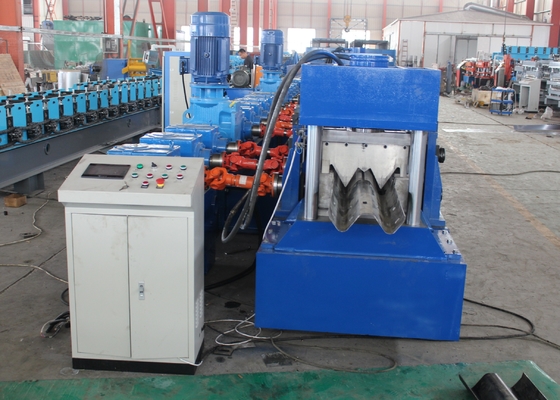 80mm Roller Diameter Highway Guardrail Roll Forming Machine with 350Mpa Yield Strength