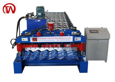 Outdoor Decorative Glazed Tile Roll Forming Machine 0.5-0.6mm Thickness
