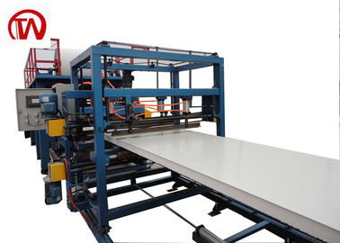 EPS Rock wool Sandwich Panel Roll Forming Machine PLC Control 50-150mm Thickness