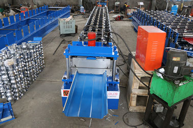 20 Stations Standing Seam Metal Roof Machine 610mm Width  0.5-0.8MM Thickness