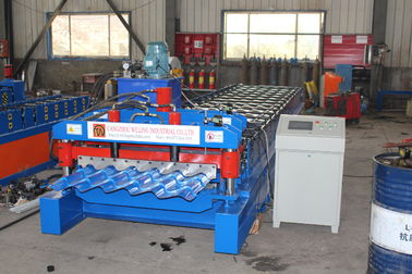 USA Met / Glazed Roof Tile Roll Forming Machine  High Speed 3 - 5 M / Min