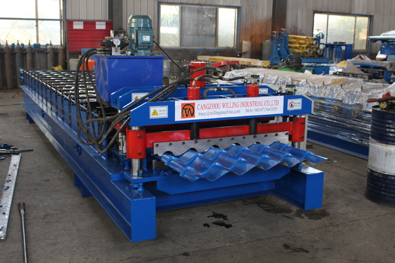 0.3mm 20m/Min Glazed Tile Roll Forming Machine For Building Material