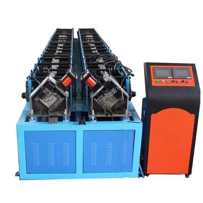 Double Rows PLC Door Frame Roll Forming Machine Safe Reliable