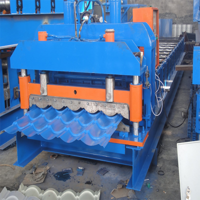 Automatic Roofing Tile PPGI Color Steel Roll Forming Machine 0.3-0.8mm