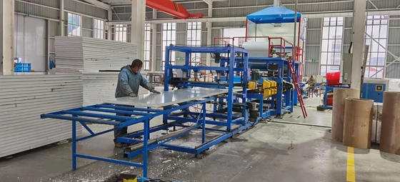 Rock Wool Insulated 0.3mm Sandwich Panel Roll Forming Machine