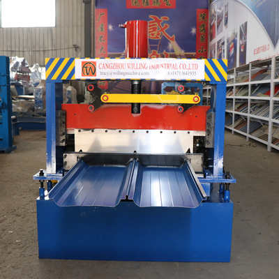 Standing Seam Galvanized Sheet Roof Roll Forming Machine For 0.5mm Thickness
