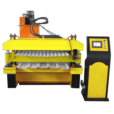 Ppgi Corrugated 0.3mm Metal Roofing Sheet Forming Machine Fully Automatic