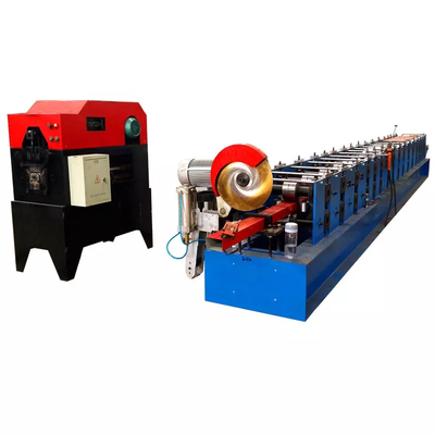 Square Copper 0.6mm Downspout Pipe Forming Machine 3 Phases