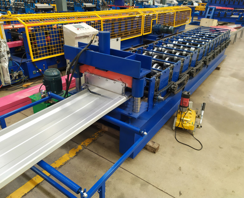 Self Lock Standing Seam Roll Forming Machine For Color Steel Roofing Sheet