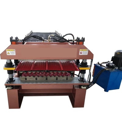 Plc 0.80mm Double Layer Roll Forming Machine 15m/Min For Ppgi Panel Roof