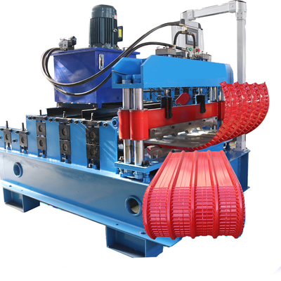 Hydraulic Crimping Color Gl Steel Roof Sheet Making Machine Curving Vertical