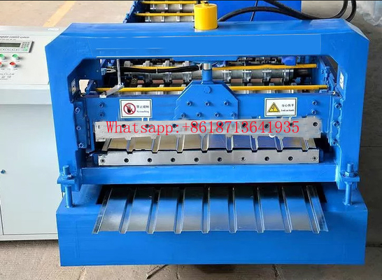 Trapezoidal Roof 1250mm Wall Panel Roll Forming Machine Galvanized Steel