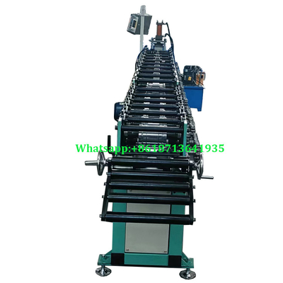 Galvalume Computer Controlled Shutter Door Roll Forming Machine For U Guide Rail