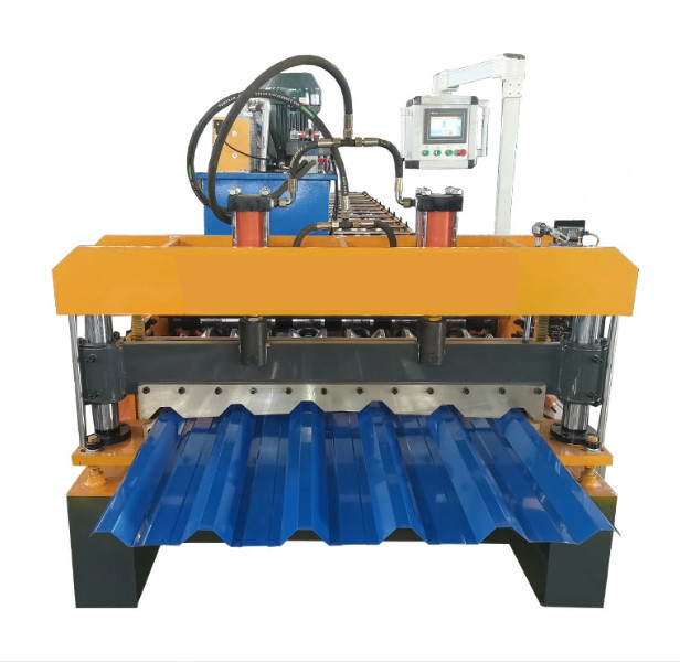 380V 50HZ 3P Rib Panel Roll Forming Machine Steel Roofing Sheet Making Machine