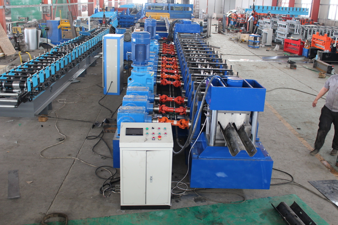 High performance Custom Steel Crash Barrier W Beam 2 Wave Highway Guardrail Roll Forming Machine