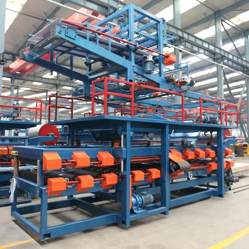 Cold Storage Room Wall Panel Sandwich Sheet Production Line With Flying Tracking Cutting System Forming Speed 3-6m/min