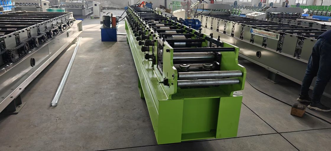 Customized Production Stud And Track C U Roll Forming Machine With Adjustable Cutting Length And PLC Control System