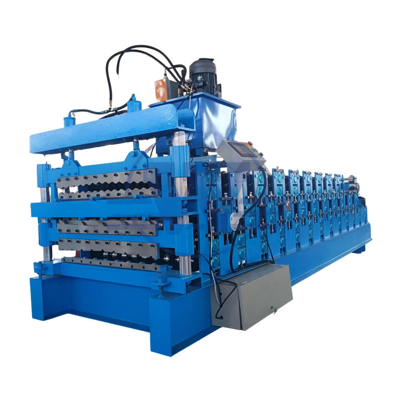 3 In 1 Metal Steel Ibr Roofing Sheets Roll Forming Machine With Three Profiles Customized