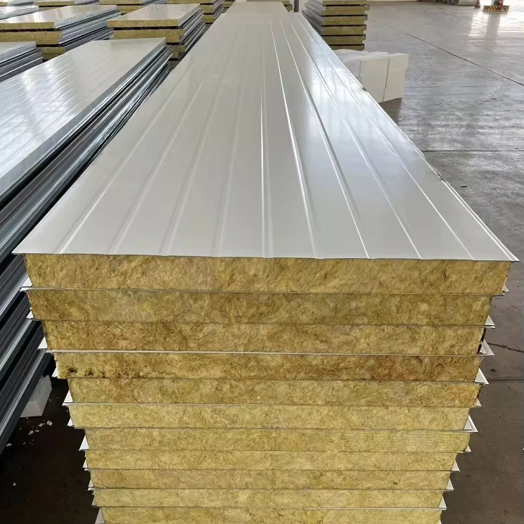 Rock Wool / Mineral Wool Insulation Sandwich Panel Roll Forming Machine / Production Line Prices