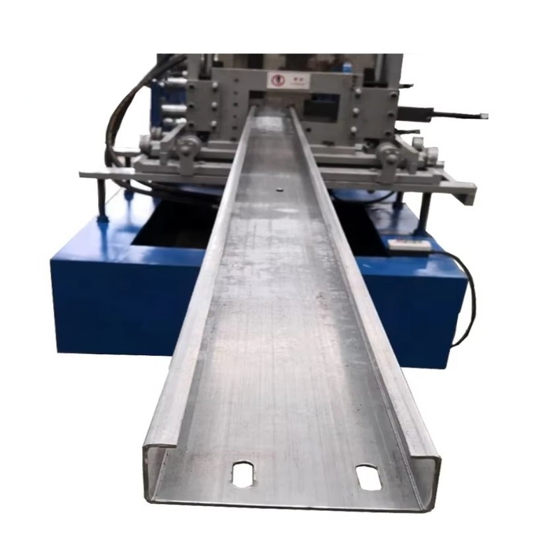 Precision Steel Frame And Purlin Making Machines With Cutting Blade Material Cr12Mov 7000*1250*1700mm
