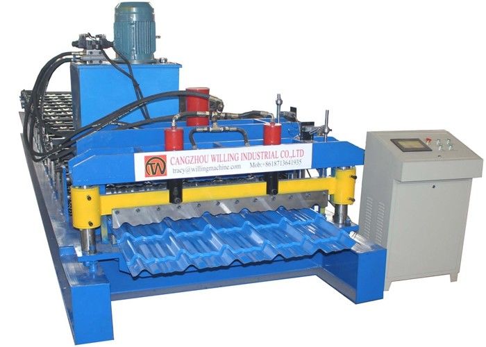 2025 New Design for Glazed Roof Tile Roof Sheet Roll Forming Machine With 18 Rows