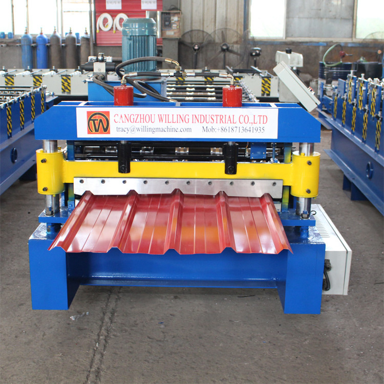 Corrugating Sheet 0.3mm Steel Tile Forming Machine For Metal Roofing