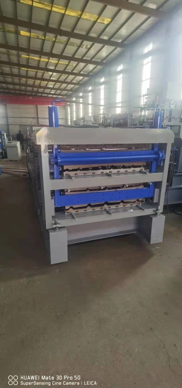 Corrugated Three Layer Color Steel Roll Forming Machine Full Automatic