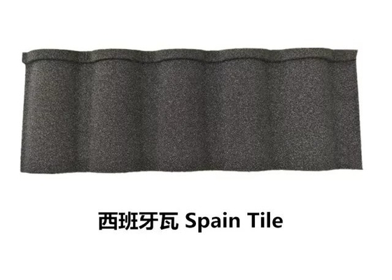 Weather Resistant Colorful Stone Tiles Roofing 0.2mm Thickness