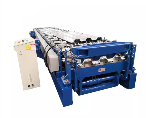 1.5mm Touchscreen Deck Floor Roll Forming Machine Gear Motor Driven By Inverter