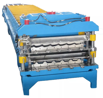 Roof Tile Wall Panel Double Layer Roll Forming Machine Color Steel Galvanized