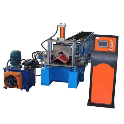 Angle Type Ridge Cap Roof Roll Forming Machine With Hydraulic Press And Cutting