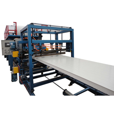 Fast Speed 32KW Sandwich Panel Roll Forming Machine Polishing Rollers With Chrome Plating Cutting System