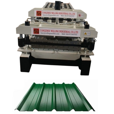 1250mm Width Double Layer Ibr Roof Tile Roll Forming Machine For Construction Business